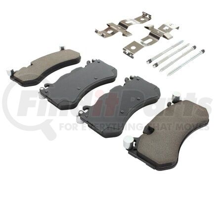 1003-1291C by MPA ELECTRICAL - Quality-Built Disc Brake Pad Set - Black Series, Ceramic, with Hardware