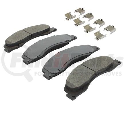 1003-1328M by MPA ELECTRICAL - Quality-Built Black Series Semi-Metallic Brake Pads w/ Hardware