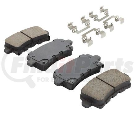 1003-1430BC by MPA ELECTRICAL - Quality-Built Disc Brake Pad Set - Black Series, Ceramic, with Hardware