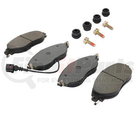1003-1633M by MPA ELECTRICAL - Quality-Built Disc Brake Pad Set - Black Series, Semi-Metallic, with Hardware