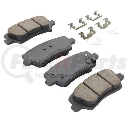 1003-1659C by MPA ELECTRICAL - Quality-Built Disc Brake Pad Set - Black Series, Ceramic, with Hardware