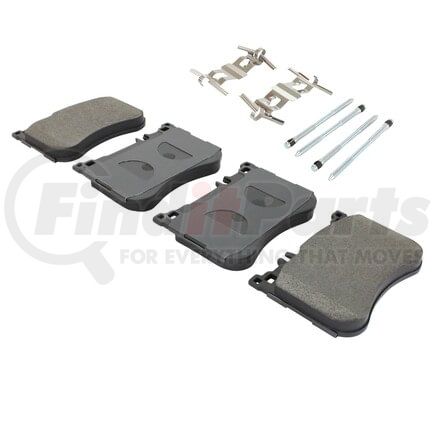 1003-1688M by MPA ELECTRICAL - Quality-Built Disc Brake Pad Set - Black Series, Semi-Metallic, with Hardware