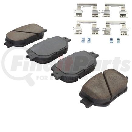 1003-1733C by MPA ELECTRICAL - Quality-Built Black Series Ceramic Brake Pads w/ Hardware