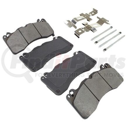 1003-1792M by MPA ELECTRICAL - Quality-Built Disc Brake Pad Set - Black Series, Semi-Metallic, with Hardware