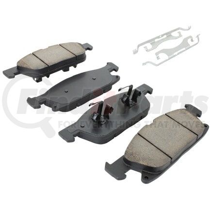 1003-1818AC by MPA ELECTRICAL - Quality-Built Disc Brake Pad Set - Black Series, Ceramic, with Hardware