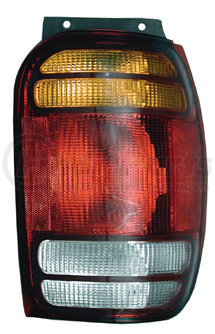 85752-5 by GROTE - Brake / Tail Light Combination Lens - Rectangular, Red, Amber and Clear, Right