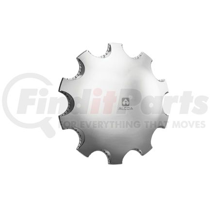 076100EA by ALCOA - Classic Multi-Piece Clamp-On Steer Hub Cover, Front Axle, Chrome