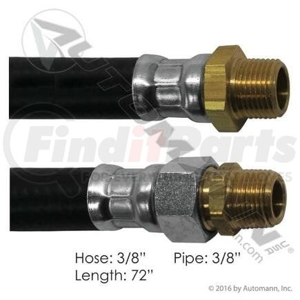 177.7272 by AUTOMANN - AIR HOSE ASM 3/8IN 3/8IN PIPE-