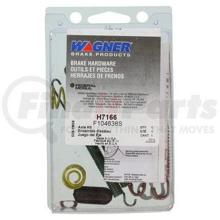 H7166 by WAGNER - Wagner H7166 Brake Combi Kit