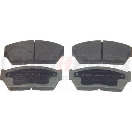 MX247 by WAGNER - Wagner ThermoQuiet MX247 Semi-Metallic Disc Brake Pad Set