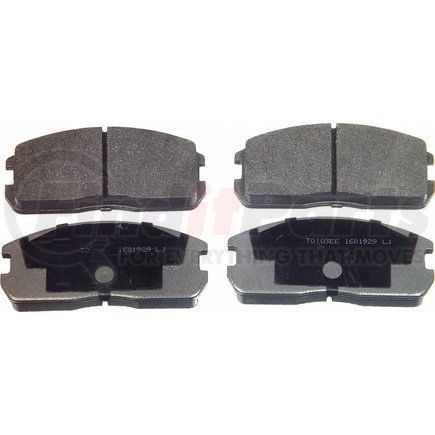 MX299 by WAGNER - Wagner ThermoQuiet MX299 Semi-Metallic Disc Brake Pad Set