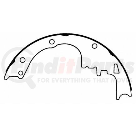 PAB246 by WAGNER - BRAKE SHOE SET