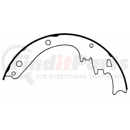 Wagner PAB262 Drum Brake Shoe Wagner ThermoQuiet PAB262 Drum Brake Shoe Set