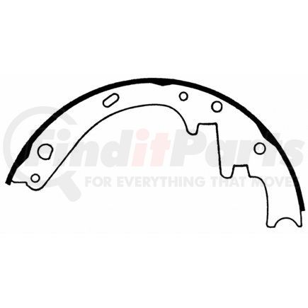 PAB263NR by WAGNER - Wagner ThermoQuiet PAB263NR Drum Brake Shoe Set