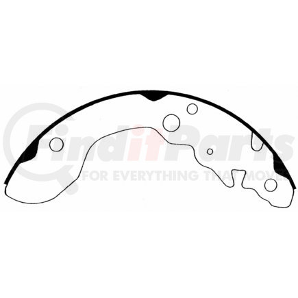 PAB710 by WAGNER - Wagner ThermoQuiet PAB710 Drum Brake Shoe Set