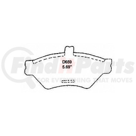 SX659 by WAGNER - Wagner SevereDuty SX659 Semi-Metallic Disc Brake Pad Set