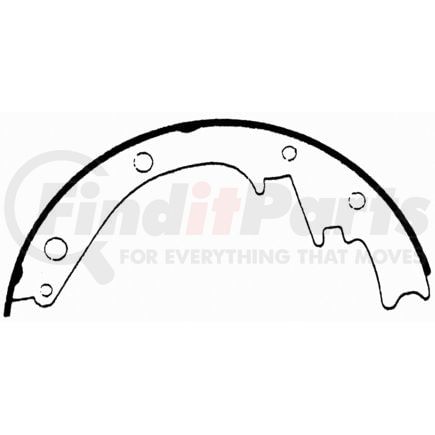 PAB473 by WAGNER - ThermoQuiet Drum Brake Shoe Set
