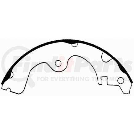 PAB531 by WAGNER - Wagner ThermoQuiet PAB531 Drum Brake Shoe Set