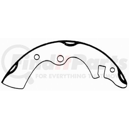 PAB479 by WAGNER - Wagner ThermoQuiet PAB479 Drum Brake Shoe Set