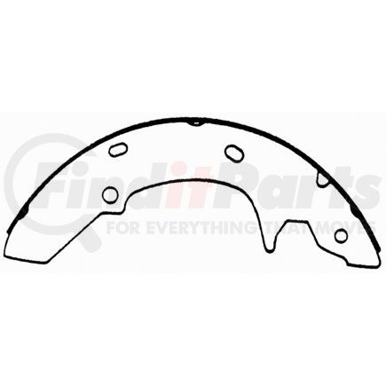 PAB501 by WAGNER - Wagner ThermoQuiet PAB501 Drum Brake Shoe Set