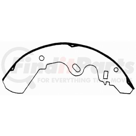 Wagner PAB510 Drum Brake Shoe BRAKE SHOE SET
