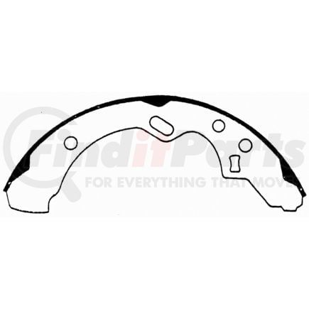 PAB592 by WAGNER - Wagner ThermoQuiet PAB592 Drum Brake Shoe Set