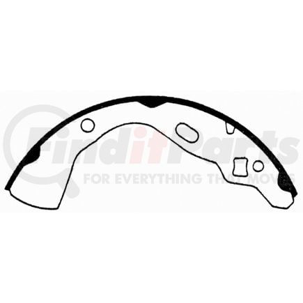 PAB595 by WAGNER - Wagner ThermoQuiet PAB595 Drum Brake Shoe Set