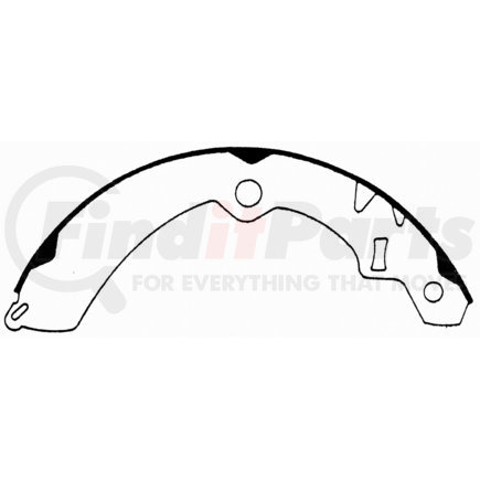 PAB605 by WAGNER - Wagner ThermoQuiet PAB605 Drum Brake Shoe Set