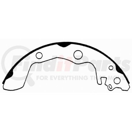 PAB606 by WAGNER - Wagner ThermoQuiet PAB606 Drum Brake Shoe Set