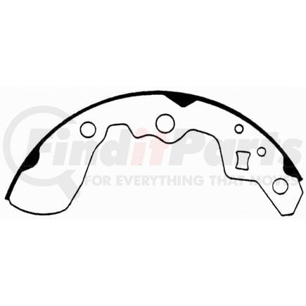 PAB608 by WAGNER - Wagner ThermoQuiet PAB608 Drum Brake Shoe Set