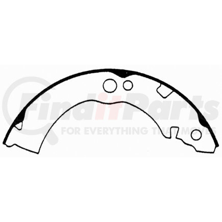 PAB532 by WAGNER - Wagner ThermoQuiet PAB532 Drum Brake Shoe Set