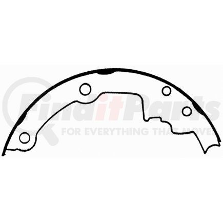 PAB552 by WAGNER - ThermoQuiet Drum Brake Shoe Set