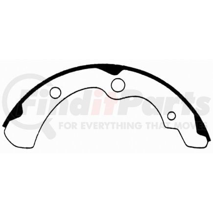 PAB563 by WAGNER - Wagner ThermoQuiet PAB563 Drum Brake Shoe Set