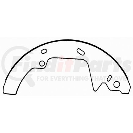 PAB567R by WAGNER - Wagner ThermoQuiet PAB567R Drum Brake Shoe Set