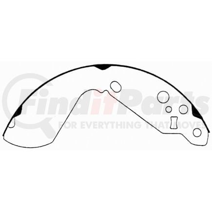 PAB660 by WAGNER - Wagner ThermoQuiet PAB660 Drum Brake Shoe Set