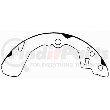 PAB630 by WAGNER - Wagner ThermoQuiet PAB630 Drum Brake Shoe Set