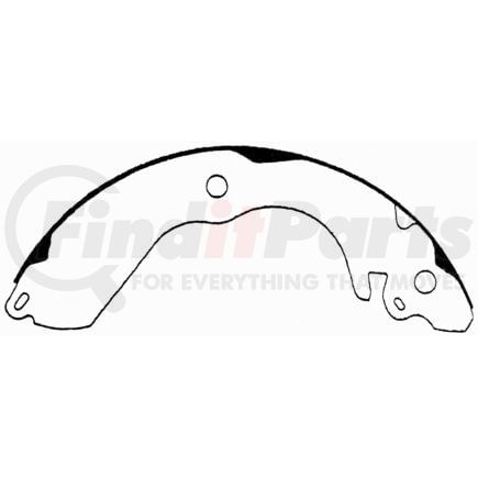 PAB644 by WAGNER - Wagner ThermoQuiet PAB644 Drum Brake Shoe Set