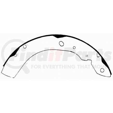 PAB657 by WAGNER - Wagner ThermoQuiet PAB657 Drum Brake Shoe Set