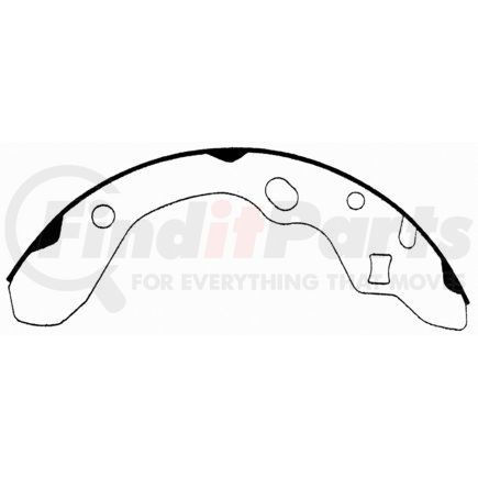 Wagner PAB659 Drum Brake Shoe Wagner ThermoQuiet PAB659 Drum Brake Shoe Set
