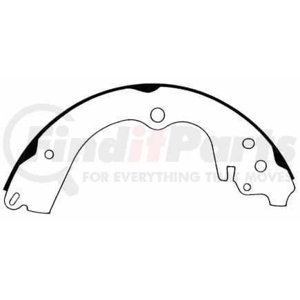 PAB757 by WAGNER - Wagner ThermoQuiet PAB757 Drum Brake Shoe Set