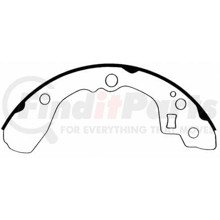 PAB775 by WAGNER - Wagner ThermoQuiet PAB775 Drum Brake Shoe Set