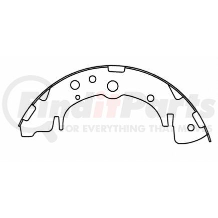 PAB787 by WAGNER - Wagner ThermoQuiet PAB787 Drum Brake Shoe Set