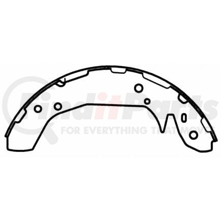 PAB805 by WAGNER - Wagner ThermoQuiet PAB805 Drum Brake Shoe Set