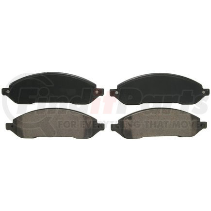 ZD1022 by WAGNER - QuickStop Ceramic Disc Brake Pad Set