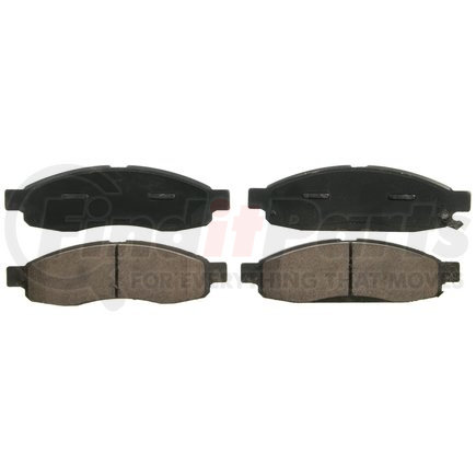 ZD1063 by WAGNER - QuickStop Ceramic Disc Brake Pad Set