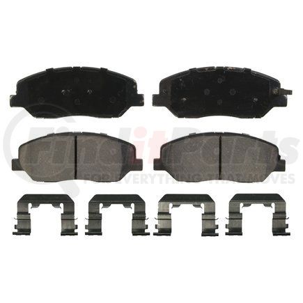 ZD1384 by WAGNER - QuickStop Ceramic Disc Brake Pad Set