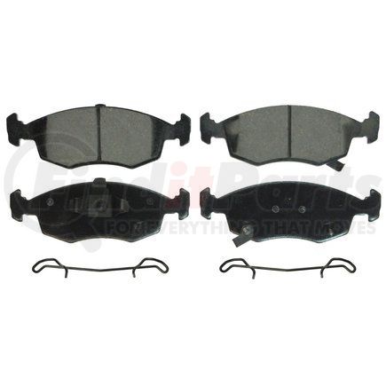 ZD1568 by WAGNER - QuickStop Ceramic Disc Brake Pad Set