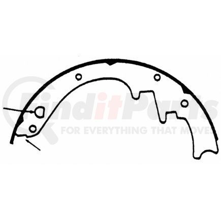 Z152 by WAGNER - Wagner Drum Brake Shoe Set