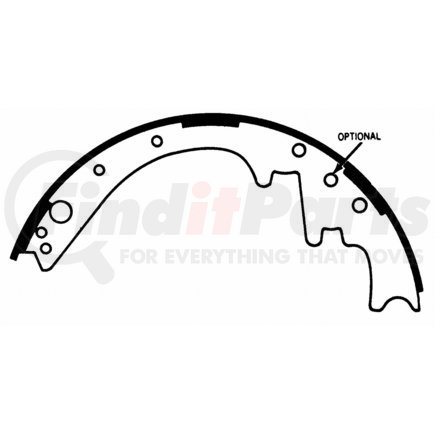 Z336 by WAGNER - Wagner Brake Z336 Drum Brake Shoe