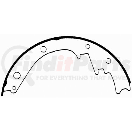 Z473 by WAGNER - Wagner Brake Z473 Drum Brake Shoe